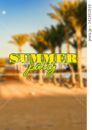Happy birthday party with friends at the beach in the summer during the evening Happy birthday party with friends at the beach in the summer during the evening 141951919