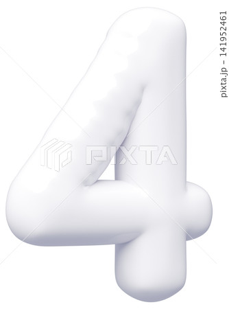 3D画像_風船_4_白 141952461