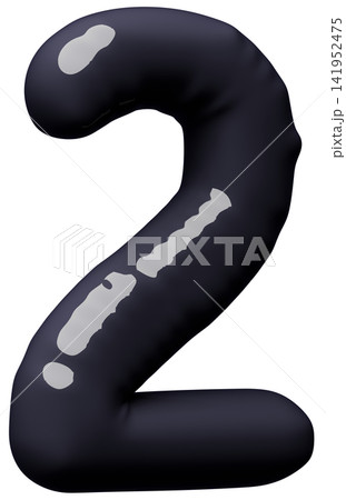 3D画像_風船_2_黒 3D画像_風船_2_黒 141952475