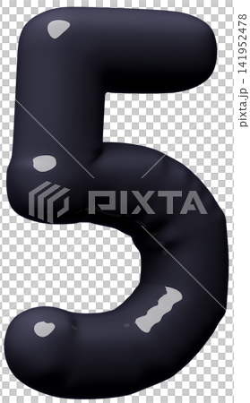 3D image_balloon_5_black 3D image_balloon_5_black 141952478
