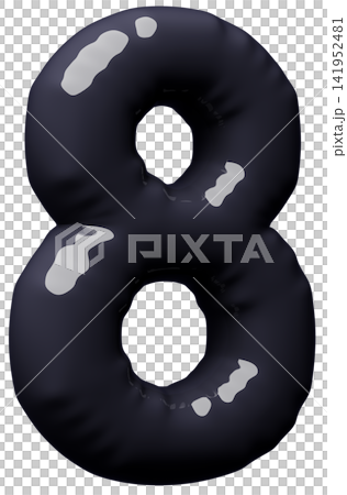3D image_balloon_8_black 141952481
