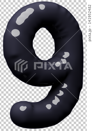 3D image_balloon_9_black 3D image_balloon_9_black 141952482