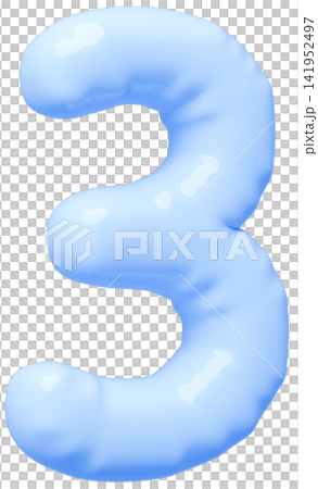 3D image_balloon_3_light blue 3D image_balloon_3_light blue 141952497