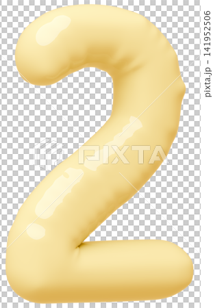 3D画像_風船_2_黄色 141952506