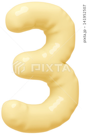 3D画像_風船_3_黄色 3D画像_風船_3_黄色 141952507