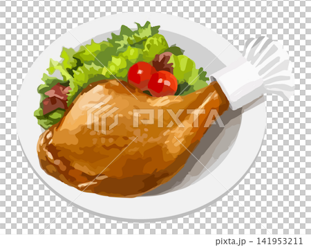 A simple white roast chicken with a chap flower and a salad plate. A simple white roast chicken with a chap flower and a salad plate. 141953211