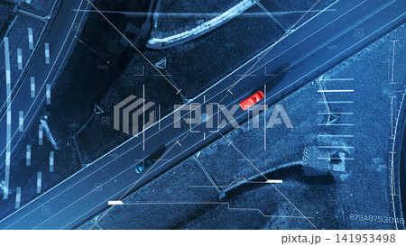 Surveillance system tracks vehicles on main road during daylight hours Surveillance system tracks vehicles on main road during daylight hours 141953498