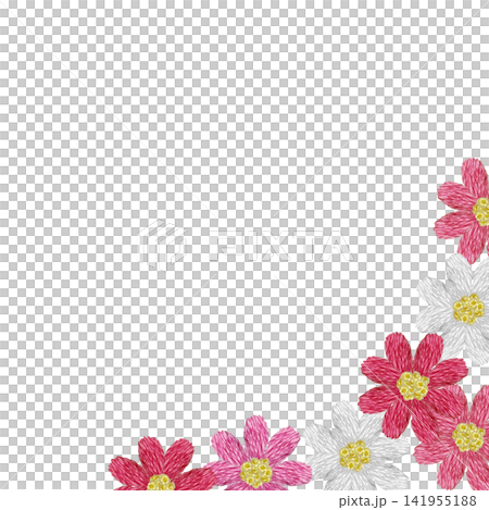 【宇宙花框】手工刺繡插畫材質 【宇宙花框】手工刺繡插畫材質 141955188