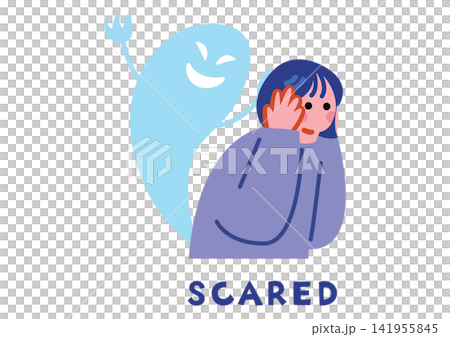 ネガティブな感情の家単語用イラスト ネガティブな感情の家単語用イラスト 141955845