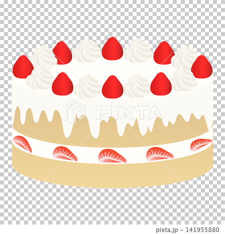 A luxurious whole strawberry cake 141955880