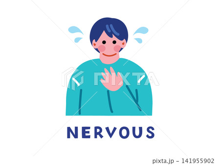 ネガテぅぶな感の英単語用イラスト ネガテぅぶな感の英単語用イラスト 141955902