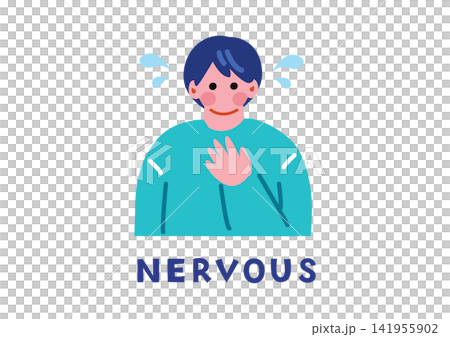 ネガテぅぶな感の英単語用イラスト ネガテぅぶな感の英単語用イラスト 141955902