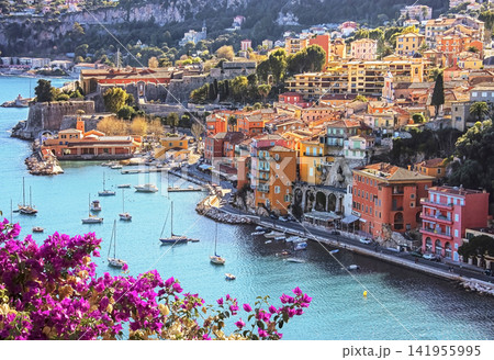 Villefranche Sur Mer on the French Riviera in summer Villefranche Sur Mer on the French Riviera in summer 141955995
