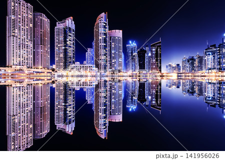 Dubai City by night Dubai City by night 141956026