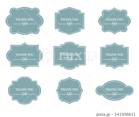 Thank You ありがとう ステッカー シール 感謝 お礼 メッセージ ポップ デザイン素材 Thank You ありがとう ステッカー シール 感謝 お礼 メッセージ ポップ デザイン素材 141956611