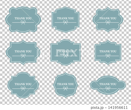 Thank You ありがとう ステッカー シール 感謝 お礼 メッセージ ポップ デザイン素材 Thank You ありがとう ステッカー シール 感謝 お礼 メッセージ ポップ デザイン素材 141956611