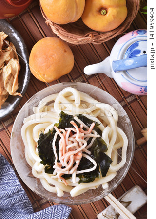 cold udon noodles cold udon noodles 141959404
