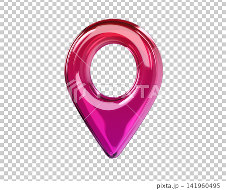 pin, icon, isometric 141960495