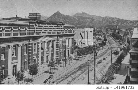古写真 1918-1933年 日本統治時代の韓国・京城(ソウル) 南大門二丁目の朝鮮殖産銀行本店 古写真 1918-1933年 日本統治時代の韓国・京城(ソウル) 南大門二丁目の朝鮮殖産銀行本店 141961732