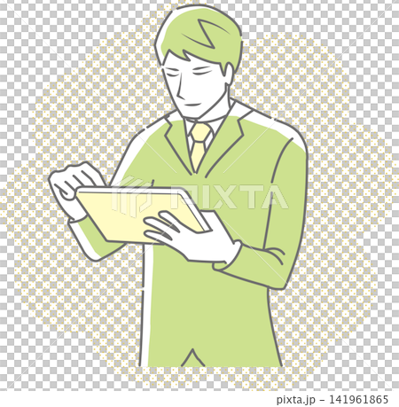 Business people who use mobile devices 141961865