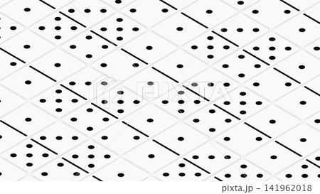 Gaming table filled with white dominoes. Vector luck and fortune background Gaming table filled with white dominoes. Vector luck and fortune background 141962018