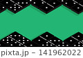 Set of dice stacked on green cloth of a dominoes table. Vector luck and fortune background 141962022