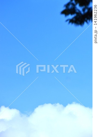 大空は青く、青空に浮かぶ雲の形は刻々と変化する 141962236