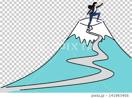 Illustration of a roadmap to achieving your goals 141963408