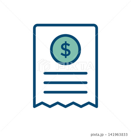 bill icon vector design template in white background 141963833