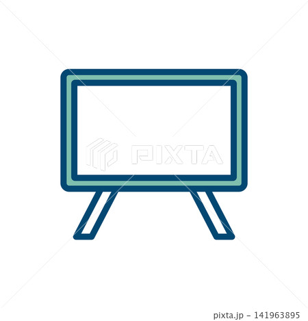 blackboard icon vector design template in white background blackboard icon vector design template in white background 141963895