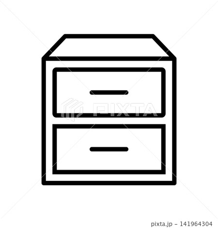 drawer icon vector design template in white background 141964304