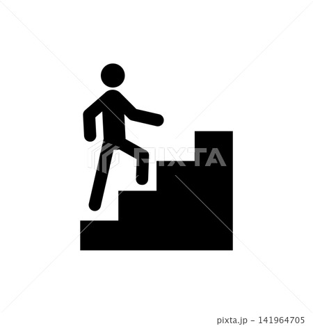 stairs icon vector design template in white background stairs icon vector design template in white background 141964705