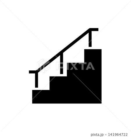 stairs icon vector design template in white background stairs icon vector design template in white background 141964722
