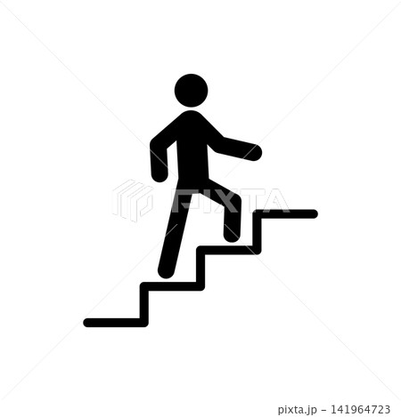 stairs icon vector design template in white background stairs icon vector design template in white background 141964723