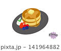 懐かしの喫茶店メニュー　ホットケーキ 141964882