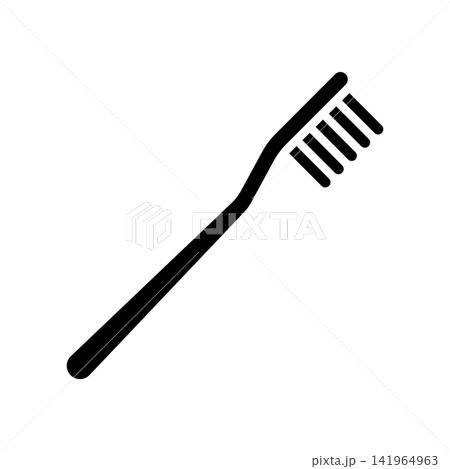 toothbrush icon vector design template in white background 141964963