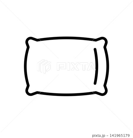 pillow icon vector design template in white background pillow icon vector design template in white background 141965179