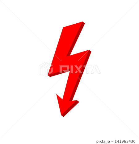 lightning bolt icon vector design template in white background lightning bolt icon vector design template in white background 141965430