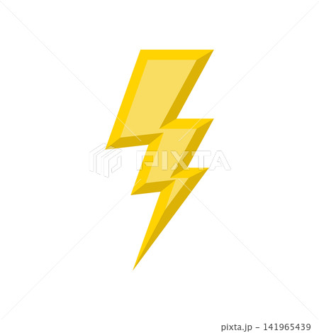 lightning bolt icon vector design template in white background 141965439