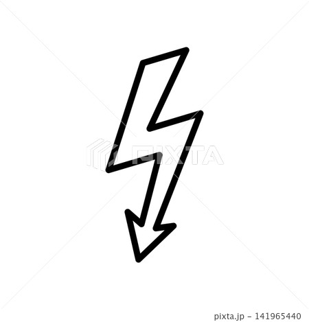 lightning bolt icon vector design template in white background lightning bolt icon vector design template in white background 141965440