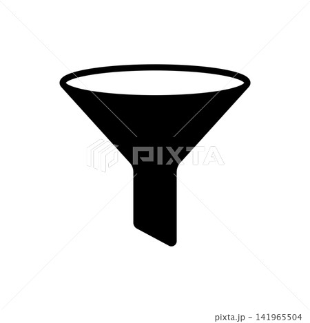 funnel filter icon vector design template in white background 141965504