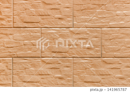 Texture beige sand warm color abstract stone blocks decorative brick wall background structure backdrop Texture beige sand warm color abstract stone blocks decorative brick wall background structure backdrop 141965787