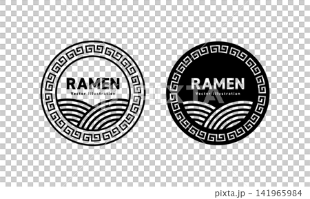 Ramen icon emblem logo design vector illustration Ramen icon emblem logo design vector illustration 141965984