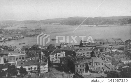 古写真 1918-1933年 ロシア ウラジオストク港のパノラマ 古写真 1918-1933年 ロシア ウラジオストク港のパノラマ 141967320
