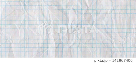 Dark grid lines paper texture template with realistic heavy crinkles Dark grid lines paper texture template with realistic heavy crinkles 141967400