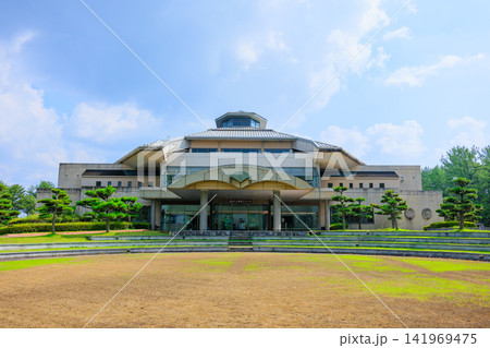 鹿児島県日置市の実総アリーナの外観 鹿児島県日置市の実総アリーナの外観 141969475