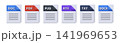3D Document File Format Icons Set 141969653