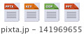 3D Presentation File Format Icons Set 141969655