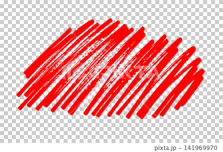 Hand-drawn style, solid red lines Hand-drawn style, solid red lines 141969970