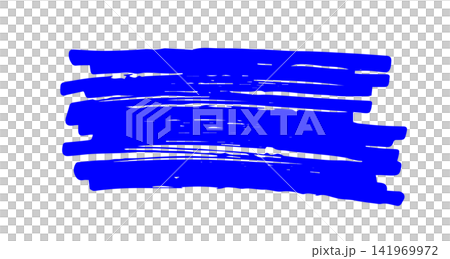 Hand-drawn style, solid blue thick lines 02 Hand-drawn style, solid blue thick lines 02 141969972